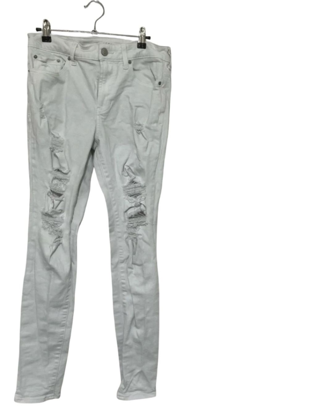 PacSun White Ripped Mens Distressed Skinny Jeans Size 30x30